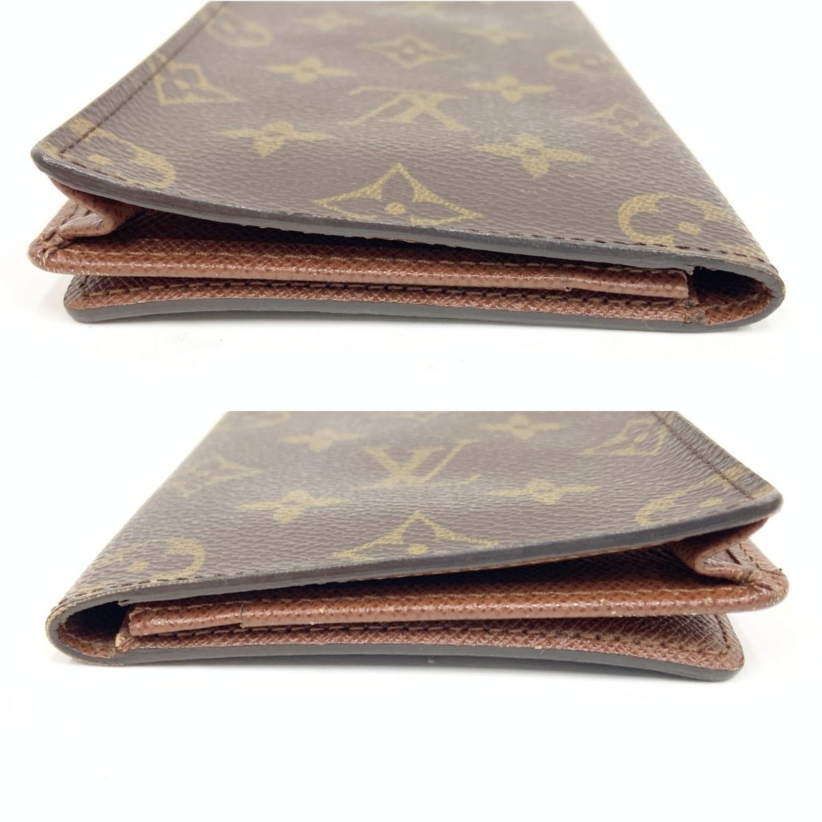 Louis Vuitton Monogram Card Holder Credit Bifold Bill Brown — view 4