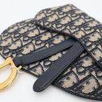 Christian Dior Oblique Saddle Waist Pouch Jacquard Navy — view 4