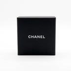 Chanel Earrings Gold Black Pink Coco Mark Hoop — view 2