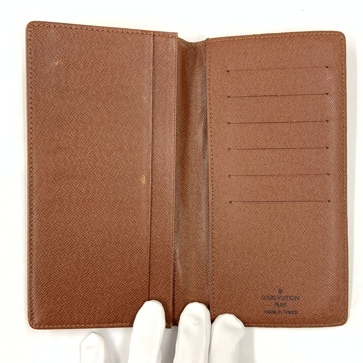 Louis Vuitton Monogram Card Holder Credit Bifold Bill Brown — view 6