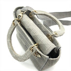 Dior Lady Delight Cannage 2-Way Bag Gray — view 7
