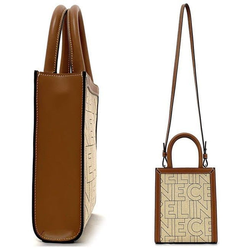 Celine 2-Way Bag Mini Vertical Cabas Beige Brown — view 2