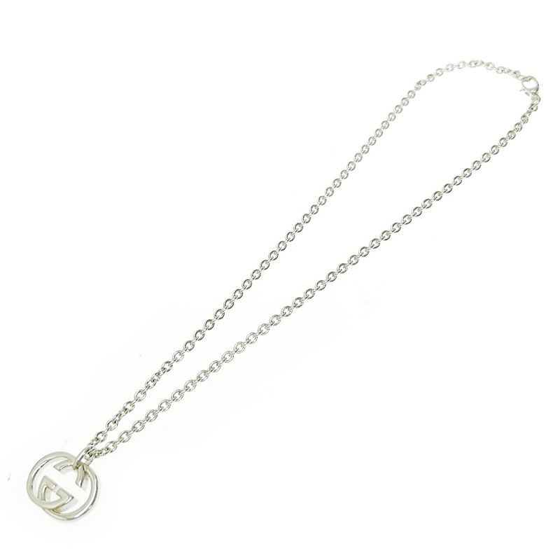 Gucci Silver Interlocking G Necklace 25.9 925 Engraved — view 4