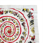 Hermes Carre 90 Large Scarf Shawl Silk Soie White — view 3