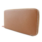 Hermes Azap Silk-in Vaux-epson Brown Q Long Wallet — view 2