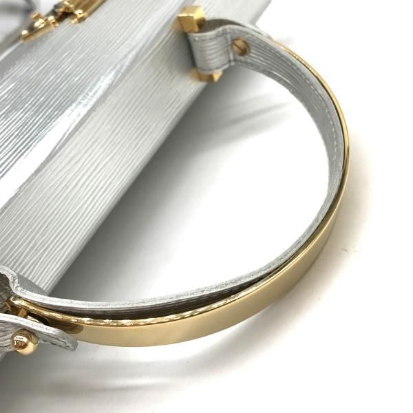 Louis Vuitton Epi Galaxia Vanity Hand Bag Metallic Silver — view 6