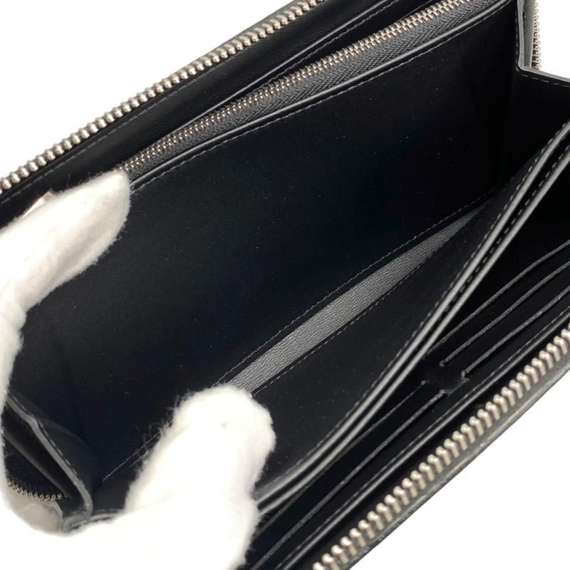 Louis Vuitton Long Wallet Zippy Monogram Mahina Noir Black — view 7