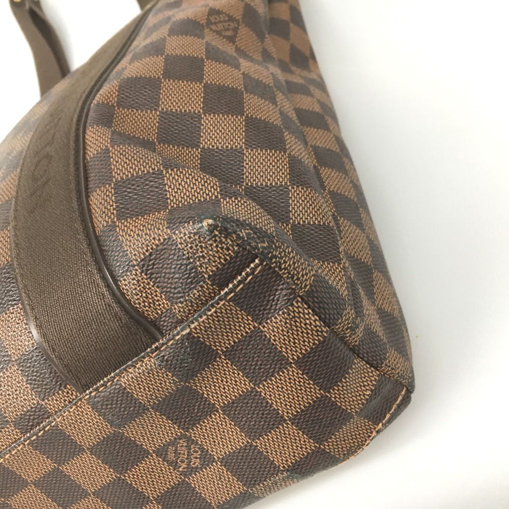 Louis Vuitton Damier Tote Bag Hippopotamus Boule Zipper Damage — view 5