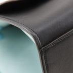 Celine Trapeze 2-Way Shoulder Calf Brown Black Handbag — view 4