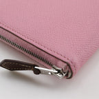 Hermes Azap Long Silk Inn Vaux Epson Rose Confetti Pink Y Wallet — view 4