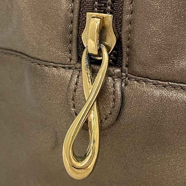 Loewe Handbag Gold Brown Anagram Nappa Leather — view 9