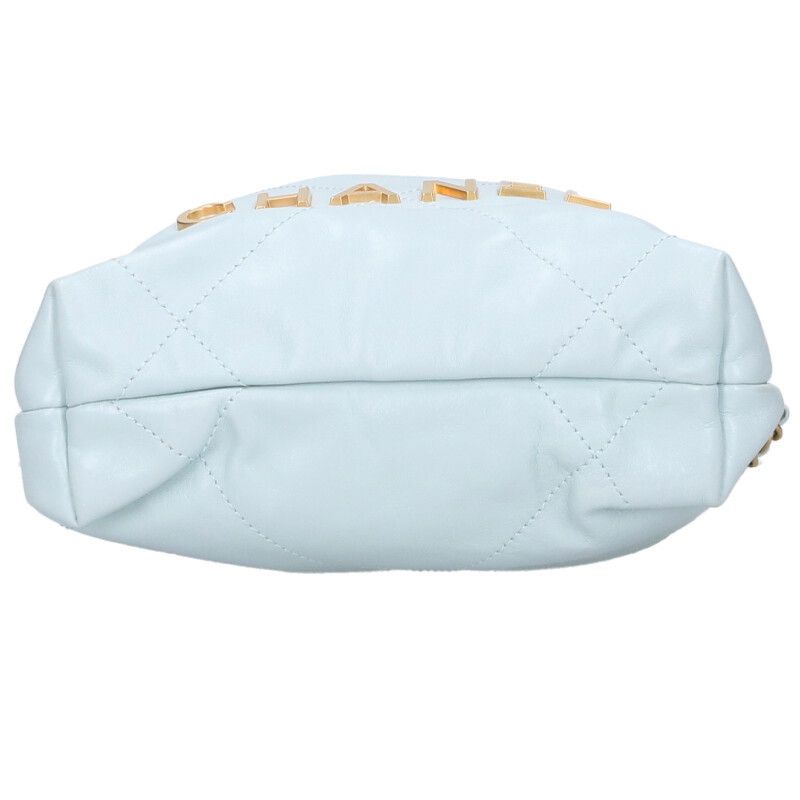 Chanel 22 Leather Quilted Chain Shoulder Bag — view 4