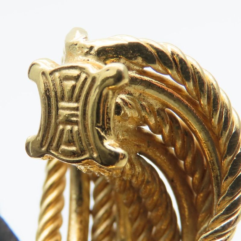 Celine Earrings Metal Gold Plated Accessories — view 5