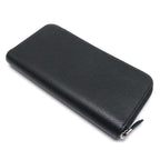 Prada Zip Around Long Wallet Black Leather — view 2