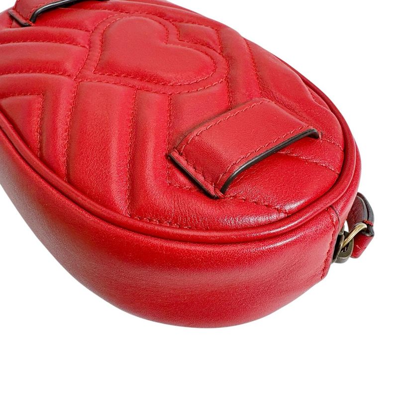 Gucci Body Bag GG Marmont Red — view 7