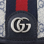Gucci Ophidia Mini GG Supreme Canvas Gray Navy Blue Backpack Daypa — view 9