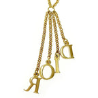 Christian Dior GP Logo Necklace Gold — view 6