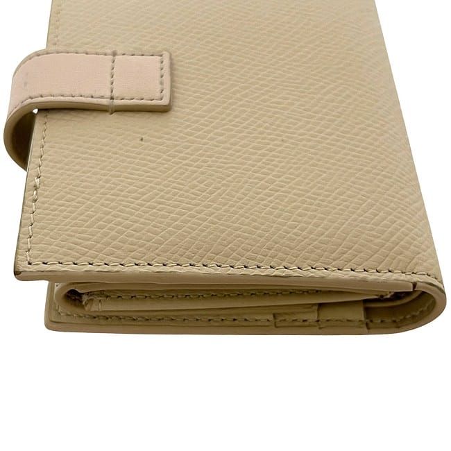 Celine Bifold Wallet Small Strap Cream Beige — view 7