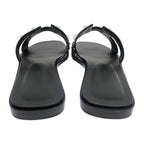 Hermes Oran Studded Sandals Size 38 Black Apparel Shoes — view 4