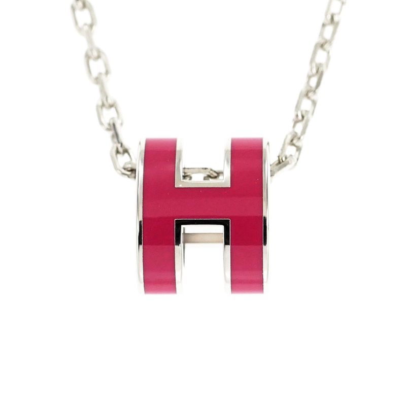 Hermes Necklace Pop Ash Mini Pendant Le Jugalante Silver Color Accessori — view 3
