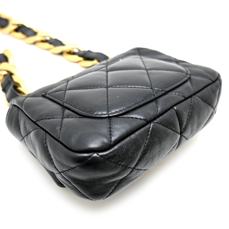 Chanel Shoulder Bag Quilted Small Flap As3214 — view 5