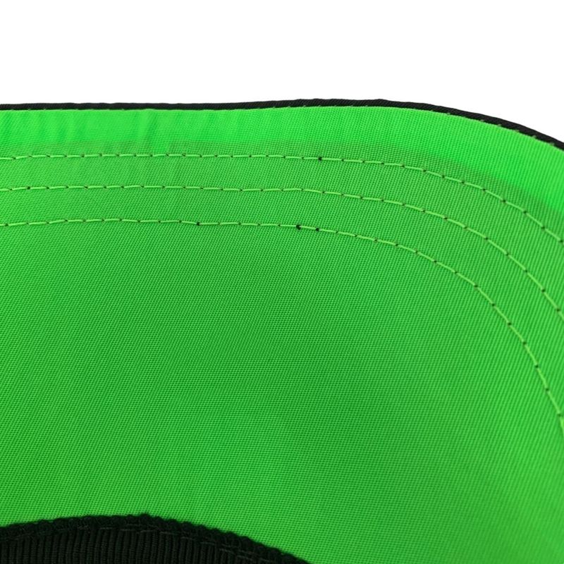 Prada Cap Nylon Logo Baseball 2 Hc274 Size L Black and Green 0864 — view 8