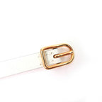 Hermes Maul Bracelet Pink Gold Hardware Leather White T2 — view 6