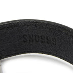 Louis Vuitton Bracelet Vu Good Luck Leather Black Silver Hardware — view 8