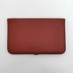 Hermes Dogon GM Rouge Ash Silver Hardware Togo E-engraved Leather Long — view 2