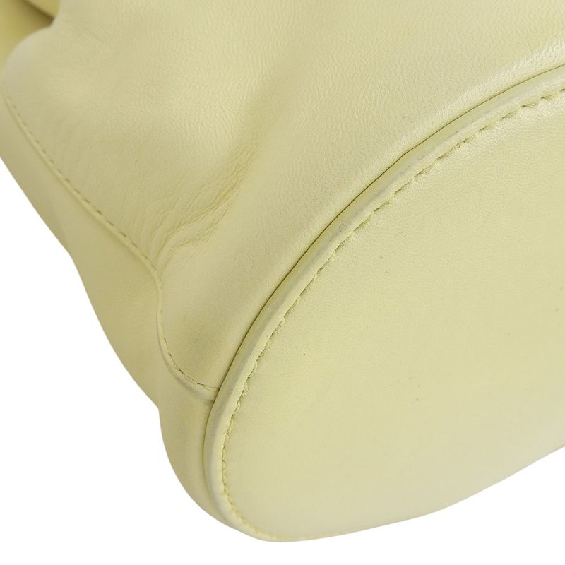 Bottega Veneta 2020 DROP Bag Leather Shoulder Bucket Handbag Cream — view 3