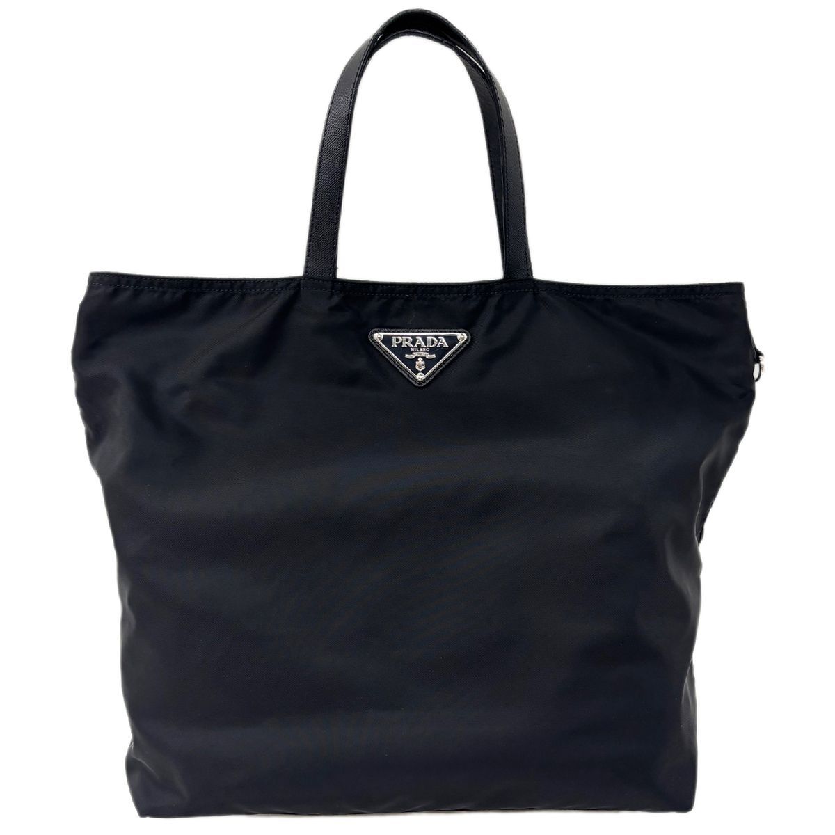Prada Nylon Tessuto Tote Bear Basket Black — view 7