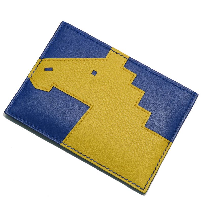 Hermes Chevelle Pict Cadece Eva Color Tadelakt Blue Yellow — view 3