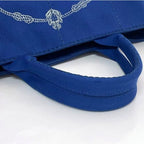Prada Tote Bag Blue Cobalto Canapa — view 9