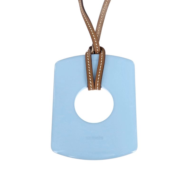 Hermes Necklace Dalva Sfumato Buffalo Horn Multicolor Blue Series — view 3