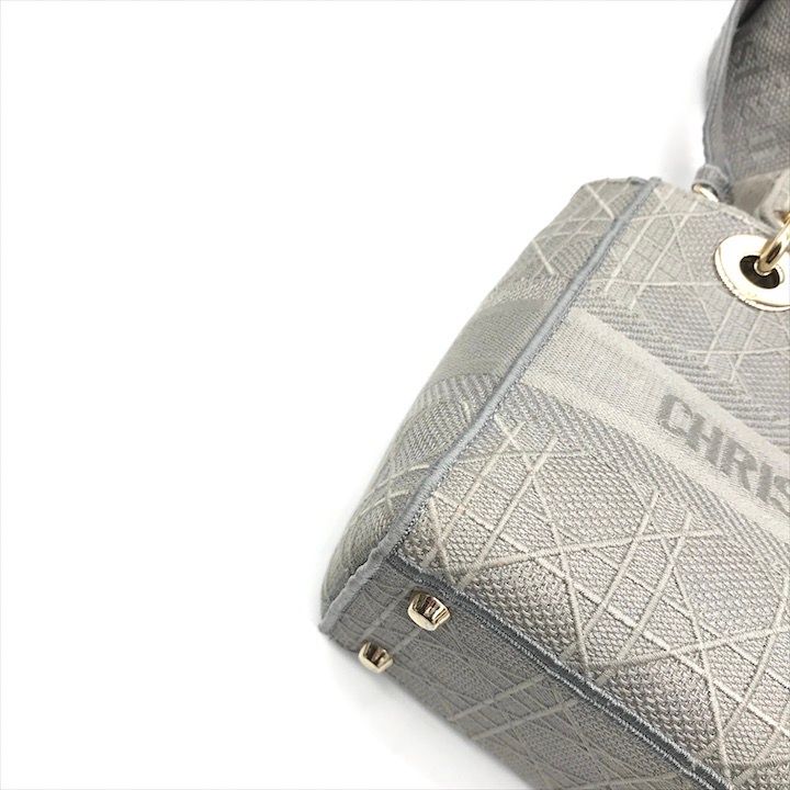 Dior Lady Delight Cannage 2-Way Bag Gray — view 4