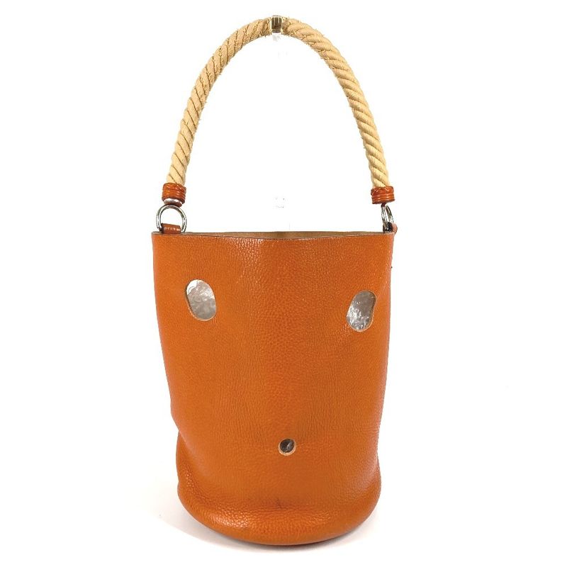 Hermes Shoulder Bag Mangeoir MM Taurillon Cles Mance Orange — view 2
