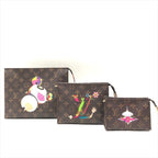 Louis Vuitton Takashi Murakami Collaboration Monogram Trio Poche Toilette Pouch — view 2