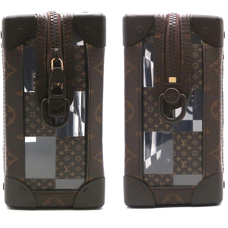 Louis Vuitton Slim Soft Trunk Monogram Chess Canvas Brown — view 4