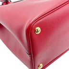 Prada Bn2775 Saffiano Shoulder Bag 2-Way Handbag Red — view 9