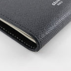 Celine Medium Strap Calf Black Beige Fold Wallet — view 4