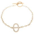 Hermes Chaine D'ancre Contour Bracelet Pink Gold Chain
