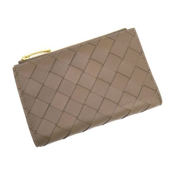 Bottega Veneta Intrecciato Bifold Zipper Wallet