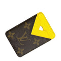 Louis Vuitton Card Case Holder Magnet Brown Yellow Monogram Canvas for Smartphon