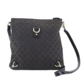Gucci GG Canvas Leather Shoulder Bag Crossbody Hand Abbey