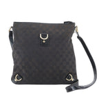 Gucci GG Canvas Leather Shoulder Bag Crossbody Hand Abbey