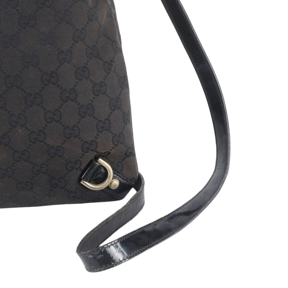 Gucci GG Canvas Leather Shoulder Bag Crossbody Hand Abbey — view 2
