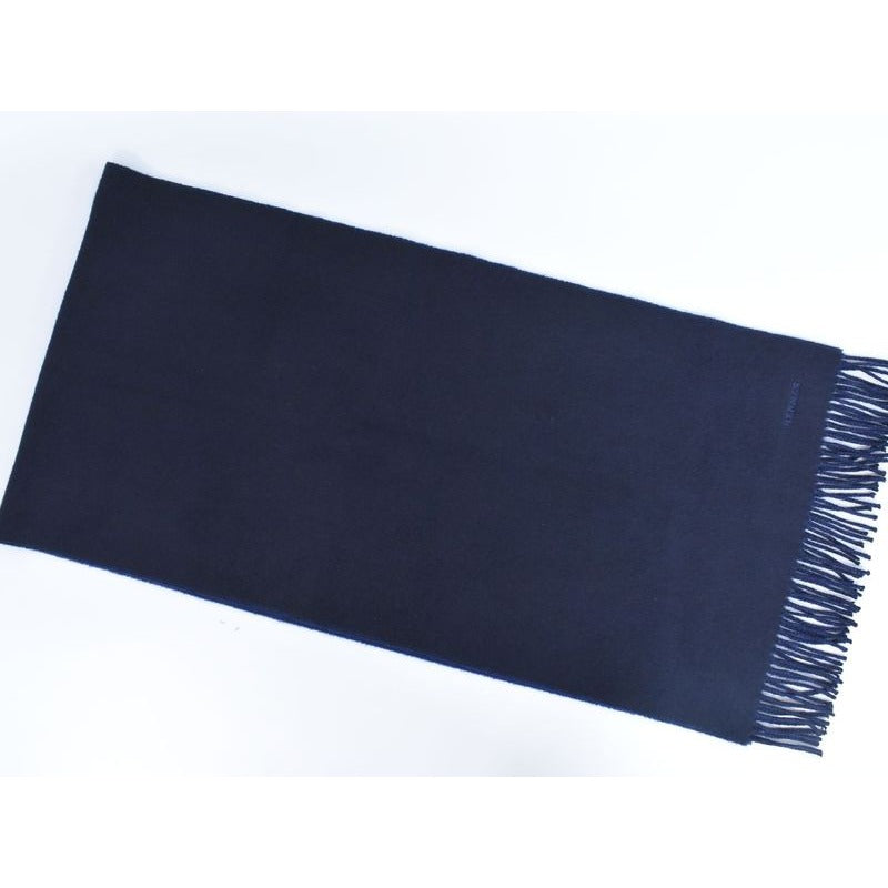 Hermes Cashmere Scarf Navy Clothing Accessories — view 3