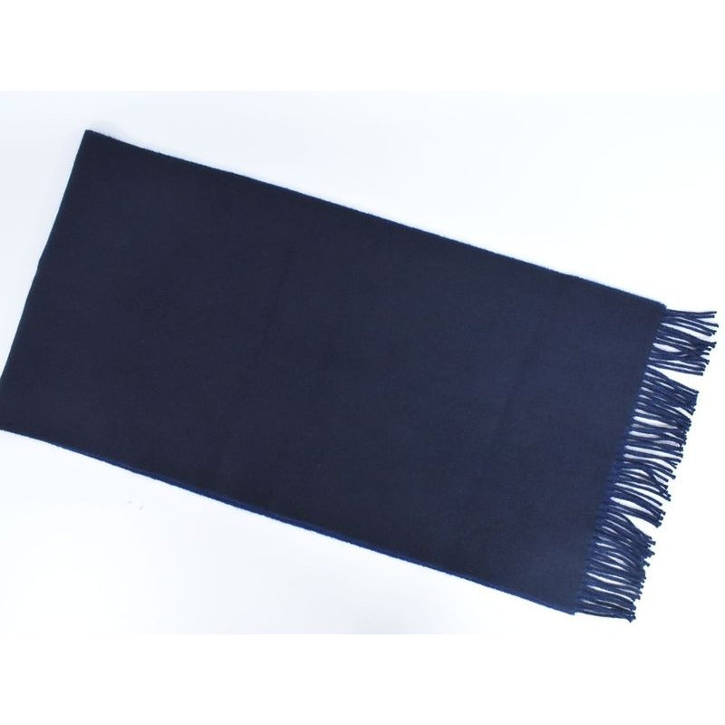 Hermes Cashmere Scarf Navy Clothing Accessories — view 4