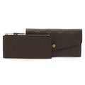 Louis Vuitton Monogram Empreinte Portefeuille Curilles Long Wallet Tail Brown