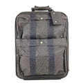 Hermes Travel Bag 2 Wheels Shoes Logo Canvas Gray